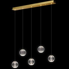 Φωτιστικό Κρεμαστό LED 21W 1680lm 230V Θερμό Φως σε Χρυσαφί DIAMOND